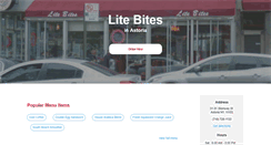 Desktop Screenshot of litebitesastoria.com
